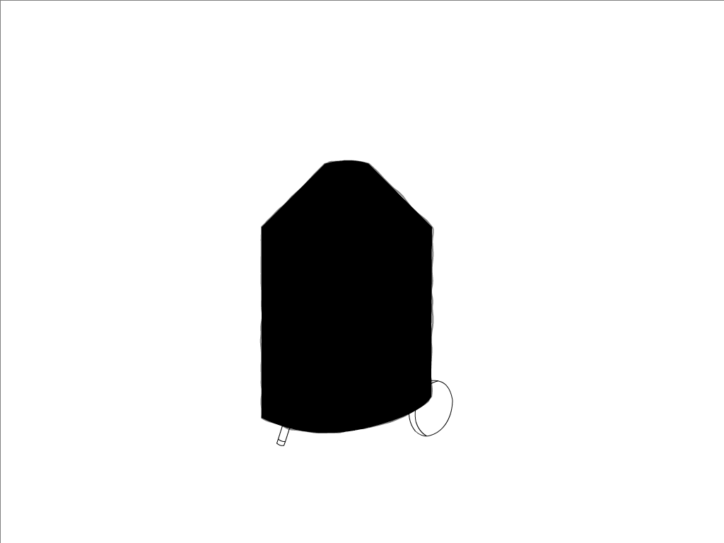Housse de barbecue   en Protect cover 705 670gr/m², toile PVC Etanche Noir RAL 9005